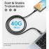 Choetech XCC-1040 USB-C to USB-C 240W Super-Fast Speed Charging for phone, Tablets and laptops Gen3 Cable 1.2M